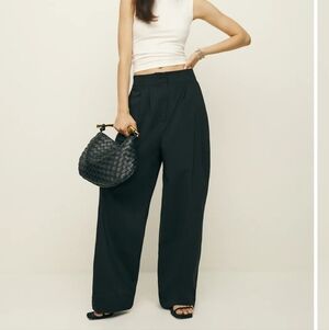 Reformation Danielle Oversized Pant Black